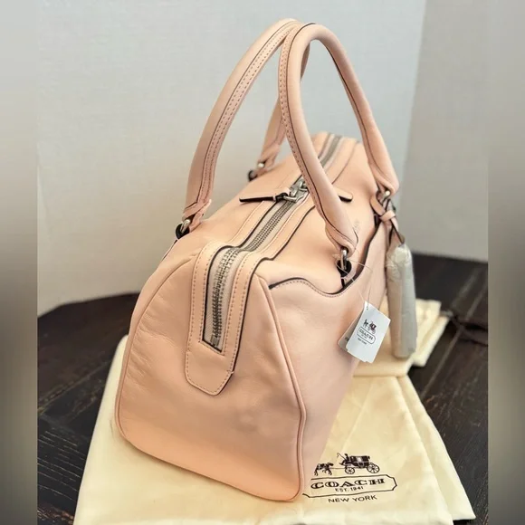 Coach Legacy Haley Blush Leather Satchel - Picture 5 of 7